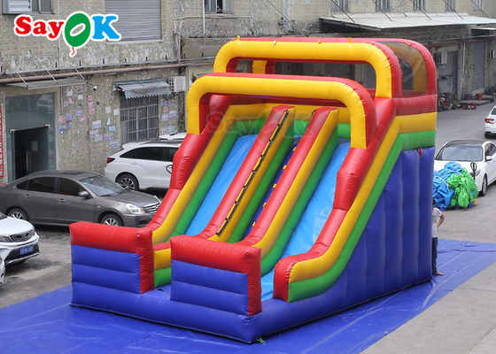 Outdoor Inflatable Slide PVC đơn giản Inflatable Bouncer Slide Blow Up Double Dry Slide Inflatable Slide Cho Trẻ em
