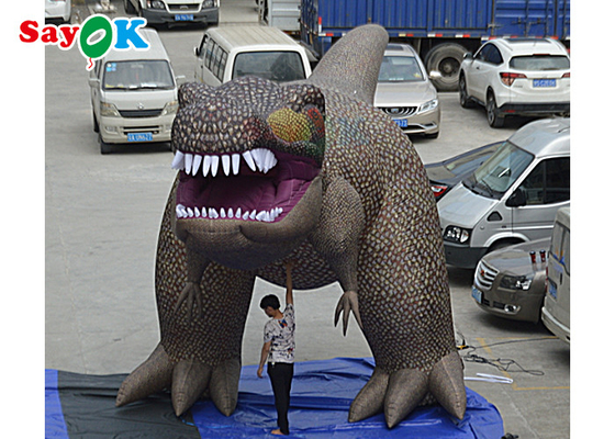 Động vật khủng long bơm khổng lồ bơm Tyrannosaurus Rex hoạt động trang trí mô hình thổi lên nhân vật hoạt hình