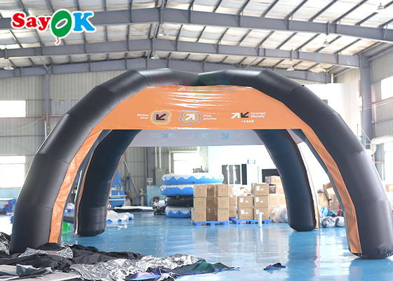Lều không khí gia đình PVC tùy chỉnh 7x4m Lều không khí bơm cấu trúc hỗ trợ Blow Up Spider Tent