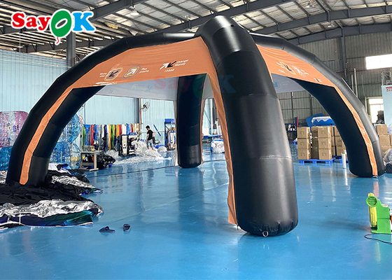Lều không khí gia đình PVC tùy chỉnh 7x4m Lều không khí bơm cấu trúc hỗ trợ Blow Up Spider Tent