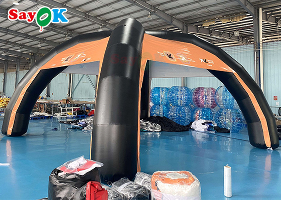 Lều không khí gia đình PVC tùy chỉnh 7x4m Lều không khí bơm cấu trúc hỗ trợ Blow Up Spider Tent