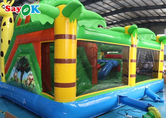 0,5mm PVC Inflatable Bounce Slide Jumping House Chất chống cháy