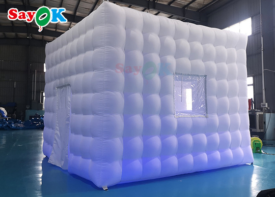 LED Oxford Inflatable Cube Tent Square Party Center Marquee For Exhibition