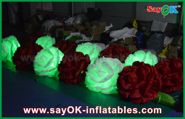 LED chiếu sáng Inflatable chiếu sáng trang trí DIA Rose Flower với CE / UL Blower