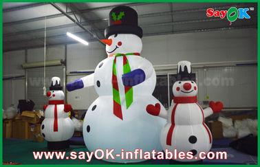 Oxford Vải Inflatable Trang Trí Kỳ Nghỉ Khổng Lồ Giáng Sinh Snowman Đối Với Đảng