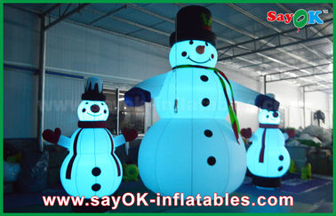 Oxford Vải Inflatable Trang Trí Kỳ Nghỉ Khổng Lồ Giáng Sinh Snowman Đối Với Đảng