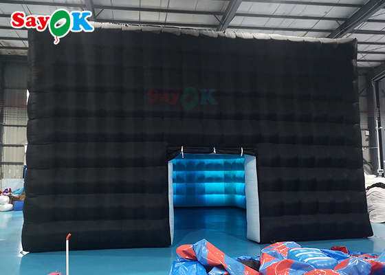 Lều cube thổi phồng Lều khí thổi phồng linh hoạt với đèn LED Blow Up Tent