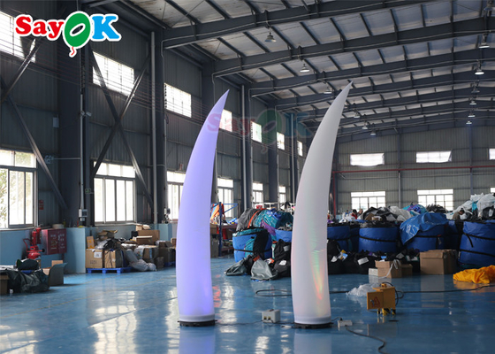 Trang trí chiếu sáng bơm hơi ROHS Hình nón lưỡi liềm 3m