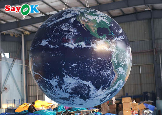 Quả cầu trái đất bơm hơi OEM PVC cho quảng cáo Thổi bóng hành tinh