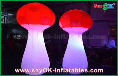 Trang trí sân khấu Giant Inflatable LED nấm chiếu sáng cho đám cưới / sự kiện