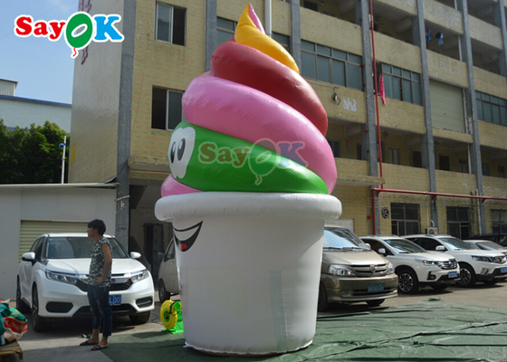 Mô hình kem bơm hơi 5m tùy chỉnh cho lễ hội quảng cáo ngoài trời