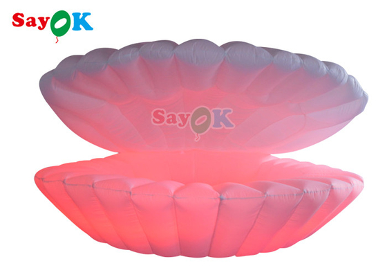 4m Giant LED Inflatable Stage Shell Vải Oxford Inflatable Led Seashell For Party