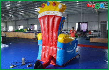 Màu xanh và đỏ PVC Tuỳ chỉnh quảng cáo Inflatables Throne / Sofa cho Prop