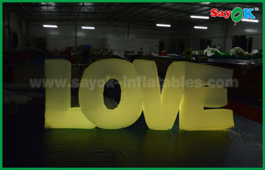 Lãng mạn Inflatable chiếu sáng trang trí, Inflatable Love Letter Với ánh sáng LED