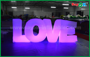 Lãng mạn Inflatable chiếu sáng trang trí, Inflatable Love Letter Với ánh sáng LED
