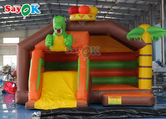 Nhà bơm hơi dành cho người lớn thương mại Bể bơi trượt nước Bounce House 5x5x4mH