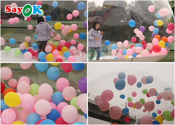 Bữa tiệc dành cho trẻ em Clear Igloo Dome Lều bong bóng bơm hơi cho thuê Nhà bong bóng bơm hơi pha lê