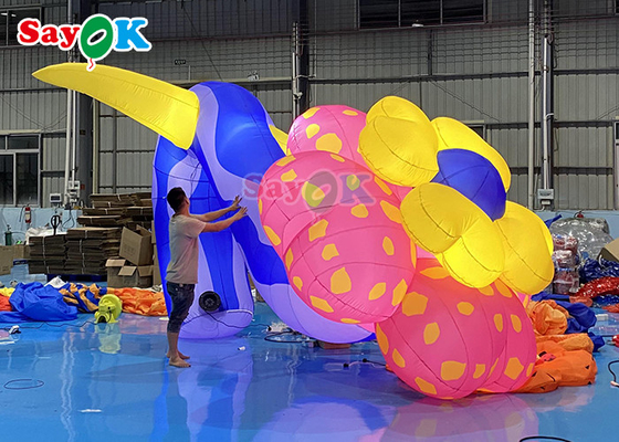 Hộp đêm Disco Led Light Inflatable Hoa Cây Màu tùy chỉnh