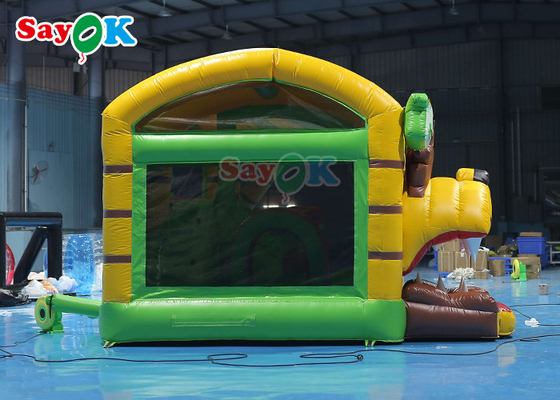 Lion Inflatable Bounce House Với Cầu trượt Lâu đài Bouncer khô