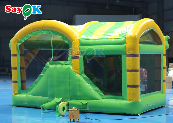 Lion Inflatable Bounce House Với Cầu trượt Lâu đài Bouncer khô