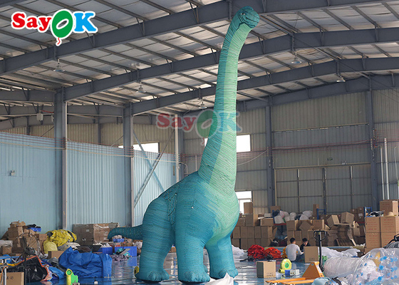 Động vật khủng long Giáng sinh bơm 7m Động vật khủng long Giáng sinh bơm trang trí sân Giáng sinh Bơm Tyrannosaurus Rex Mô hình