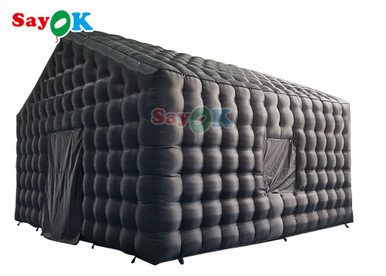 Thương mại Oxford Đen bơm cube bữa tiệc lều đêm câu lạc bộ bơm với máy thổi không khí