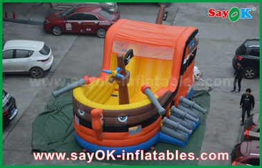 0.55 PVC Thuyền Cướp Biển Bounce Inflatable Nhảy Lâu Đài Cho Trẻ Em Chứng Nhận SGS