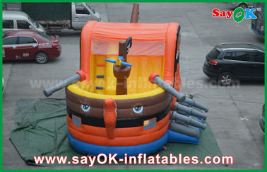 0.55 PVC Thuyền Cướp Biển Bounce Inflatable Nhảy Lâu Đài Cho Trẻ Em Chứng Nhận SGS