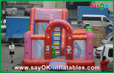 Red PVC Inflatable Bounce Không Thấm Nước Blast Khu Ma Thuật Inflatable Lâu Đài Bouncy