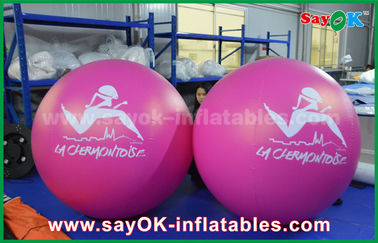 Khổng lồ 2 m DIA PVC Red Inflatable Balloon Quảng cáo ngoài trời Inflatable Helium Balloon