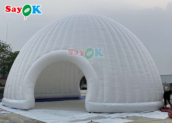 Lều không khí bơm lên quảng cáo cấu trúc lều mái vòm Igloo bơm lên