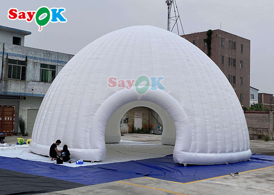 Lều không khí bơm lên quảng cáo cấu trúc lều mái vòm Igloo bơm lên