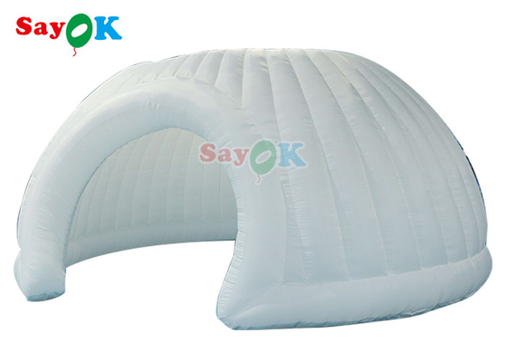 PVC ngoài trời Oxford Lều gia đình bơm lên Panorama Dome Trà cưới trắng Lều bơm lên