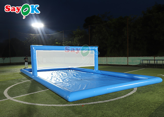 Công viên nước trò chơi hồ bơi lớn bóng chuyền bơm lên sân tennis nước bơm lên cho các trò chơi thể thao