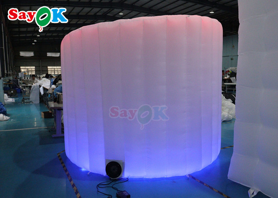 Party Wedding Decoration Dome 360 Photo Booth Backdrop Wall Led Light Bức tường cong bơm