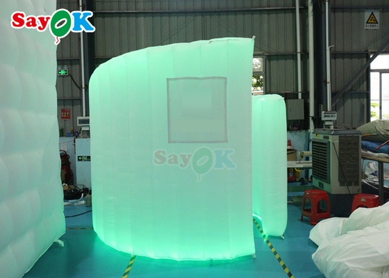 Party Wedding Decoration Dome 360 Photo Booth Backdrop Wall Led Light Bức tường cong bơm