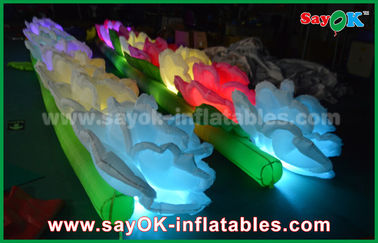 Lãng mạn Inflatable chiếu sáng trang trí / LED hoa Inflatable Chain Rose cho đám cưới