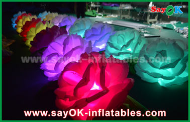 Lãng mạn Inflatable chiếu sáng trang trí / LED hoa Inflatable Chain Rose cho đám cưới
