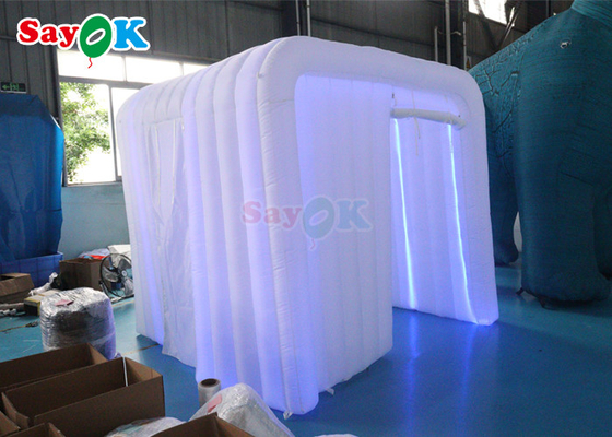 Inflatable Club Portable 360 ​​Lighted Photo Booth Enclosure Inflatable Cube Backdrop