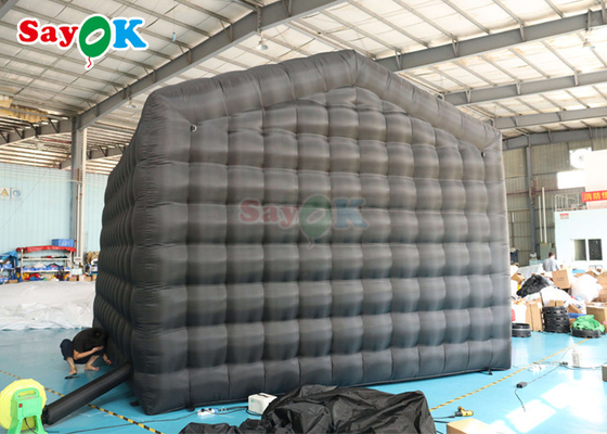 Black LED Music Bar Mobile Night Club Tent Commercial Inflatable Nightclub With Disco Light Inflatable Nightclub For Ren (Thiếu nhạc đèn LED màu đen)