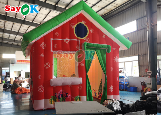 Oxford Cloth Giant Inflatable Christmas House Nhà lều cắm trại ngoài trời