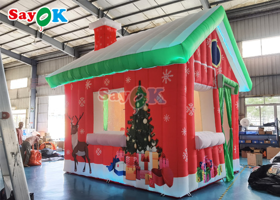 Oxford Cloth Giant Inflatable Christmas House Nhà lều cắm trại ngoài trời