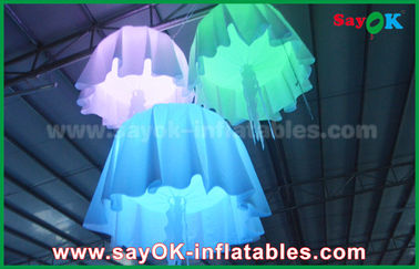 1m - 2m DIA Thay đổi màu Nylon Chất liệu Sứa Inflatable Với CE / UL Blower
