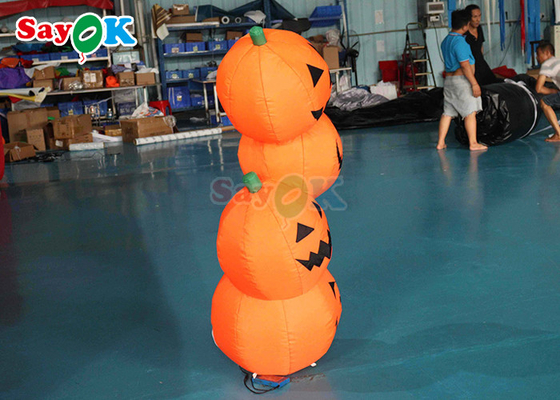PVC bơm Halloween trang trí 4.9ft Dưa chuột hình dạng LED Blow Up Model