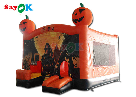 Thương mại Bị ám ảnh Halloween Ốc nhảy nổi Lâu đài Slide 15.7x15.7x16.4ft
