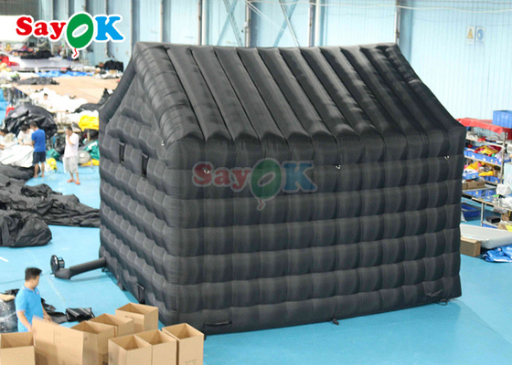 Black Party Bán phòng cube bơm bơm hộp đêm với disco và đèn laser cho thuê hộp đêm bơm