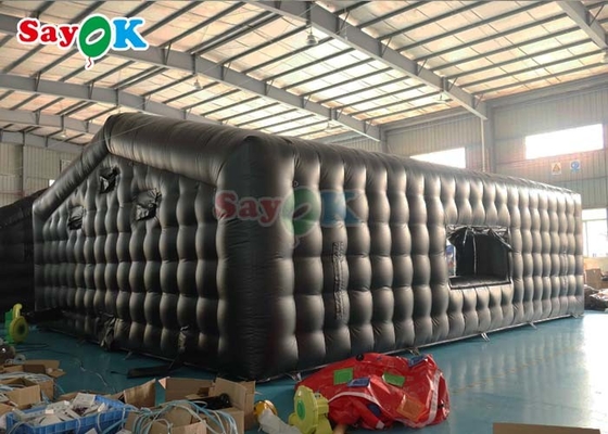 32.8FT Giant Inflatable Air Tent Đen Đen Đen Đen Diễn đàn Điện thoại Đêm Câu lạc bộ