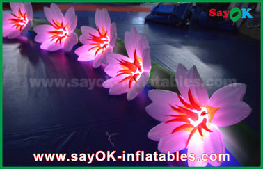 5m dài nylon inflatable hoa chuỗi inflatable ánh sáng trang trí cho đám cưới