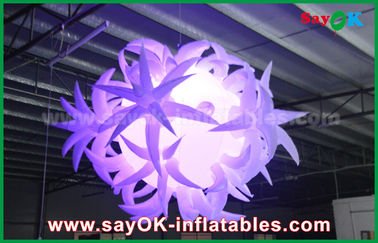 190t Oxford vải đường kính 1.5m Inflatable chiếu sáng trang trí với bóng dẫn