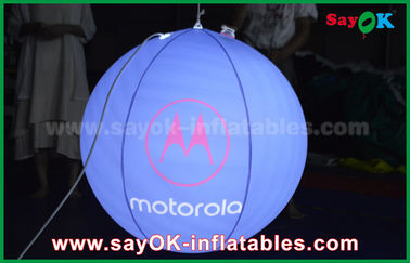Blue / Red Inflatable chiếu sáng trang trí đóng treo bóng cho quảng cáo